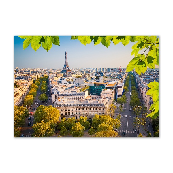 Foto en cristal de alta calidad con impresión uv horizontal París