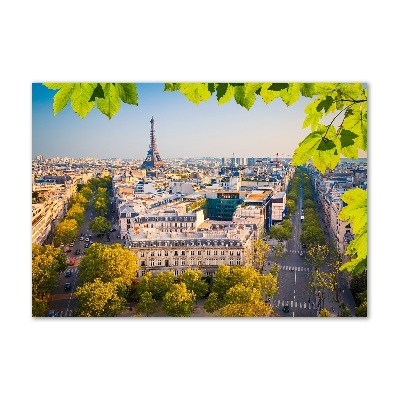 Foto en cristal de alta calidad con impresión uv horizontal París