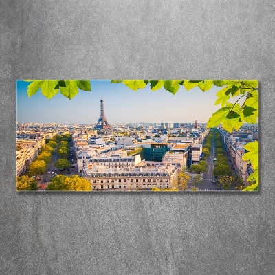 Foto en cristal de alta calidad con impresión uv horizontal París
