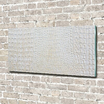 Fotoobraz na ścianę szklany Skóra krokodyla