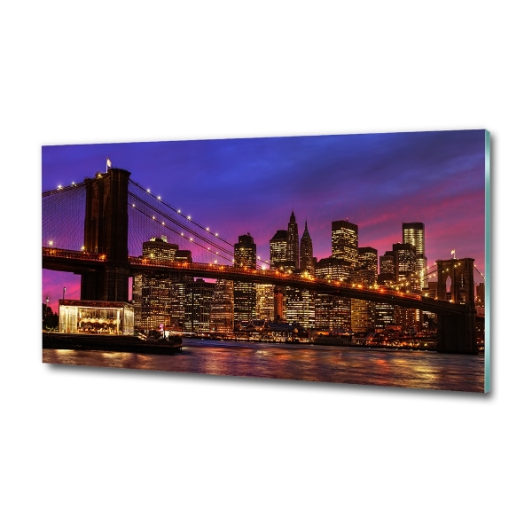 Cuadro de cristal templado moderno horizontal Manhattan Oeste