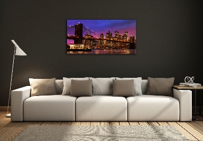 Cuadro de cristal templado moderno horizontal Manhattan Oeste