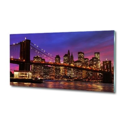 Cuadro de cristal templado moderno horizontal Manhattan Oeste