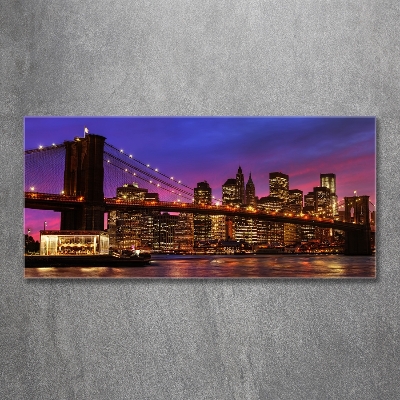 Cuadro de cristal templado moderno horizontal Manhattan Oeste