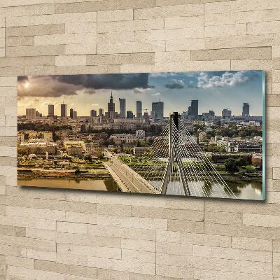 Impresión en cristal con acabado brillante horizontal Varsovia, Polonia