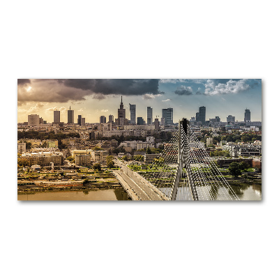 Impresión en cristal con acabado brillante horizontal Varsovia, Polonia