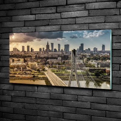 Impresión en cristal con acabado brillante horizontal Varsovia, Polonia