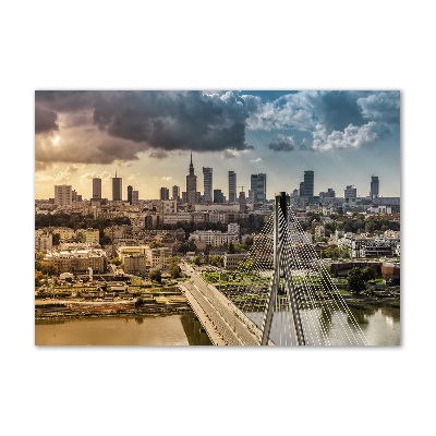 Impresión en cristal con acabado brillante horizontal Varsovia, Polonia