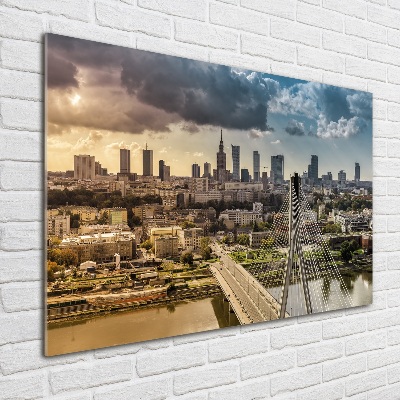 Impresión en cristal con acabado brillante horizontal Varsovia, Polonia