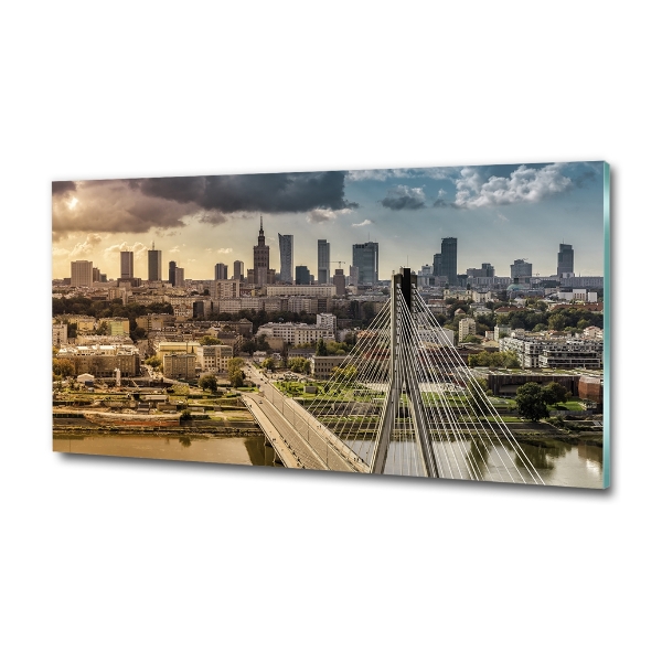 Impresión en cristal con acabado brillante horizontal Varsovia, Polonia