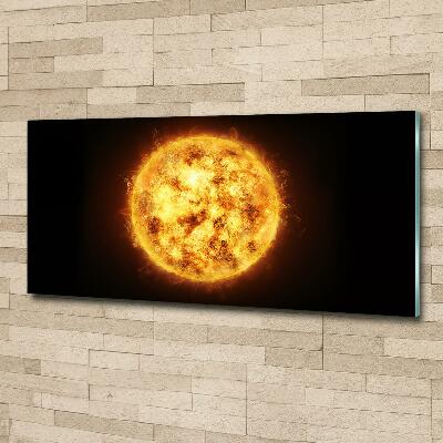 Cuadro de cristal templado moderno horizontal Sol