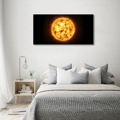 Cuadro de cristal templado moderno horizontal Sol