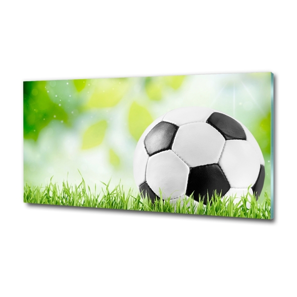 Cuadro decorativo de vidrio para salón horizontal Fútbol americano