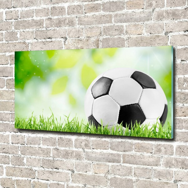 Cuadro decorativo de vidrio para salón horizontal Fútbol americano