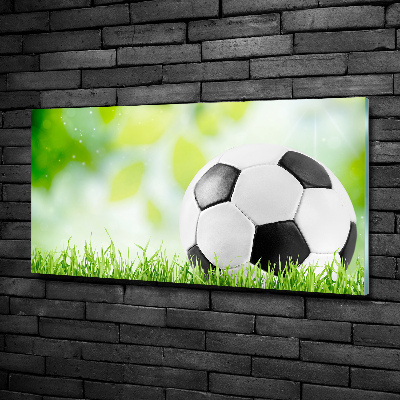 Cuadro decorativo de vidrio para salón horizontal Fútbol americano