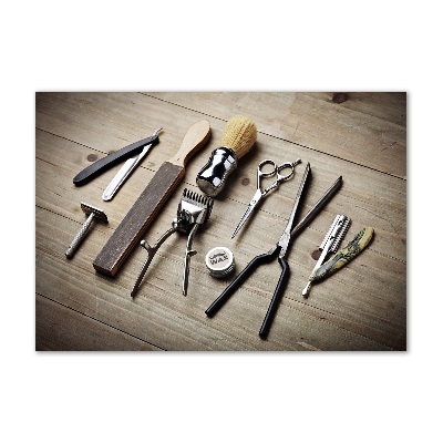 Impresión en cristal con acabado brillante horizontal Peluquería masculina