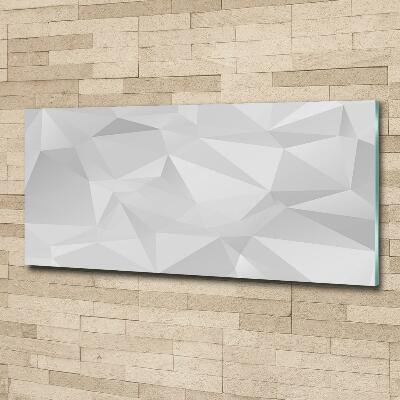 Impresión en cristal con acabado brillante horizontal Triángulos abstractos