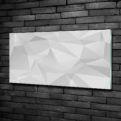 Impresión en cristal con acabado brillante horizontal Triángulos abstractos