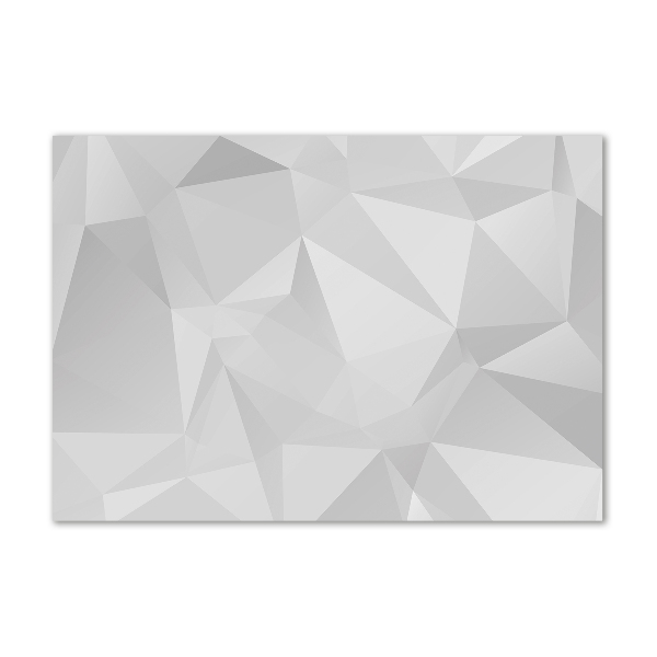 Impresión en cristal con acabado brillante horizontal Triángulos abstractos