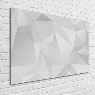 Impresión en cristal con acabado brillante horizontal Triángulos abstractos