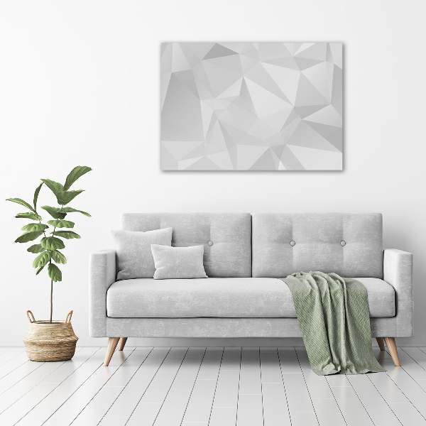 Impresión en cristal con acabado brillante horizontal Triángulos abstractos