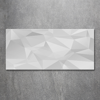 Impresión en cristal con acabado brillante horizontal Triángulos abstractos