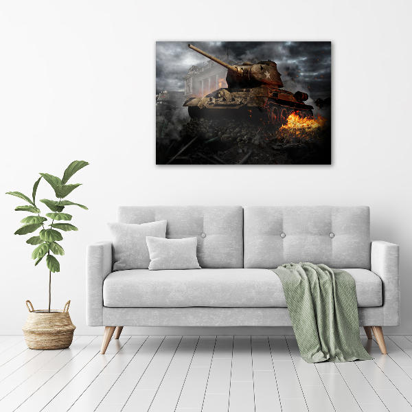 Foto en cristal de alta calidad con impresión uv horizontal Tanque