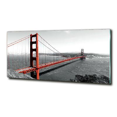Impresión en cristal con acabado brillante horizontal Puente de San Francisco