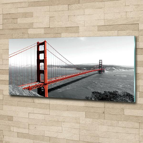 Impresión en cristal con acabado brillante horizontal Puente de San Francisco
