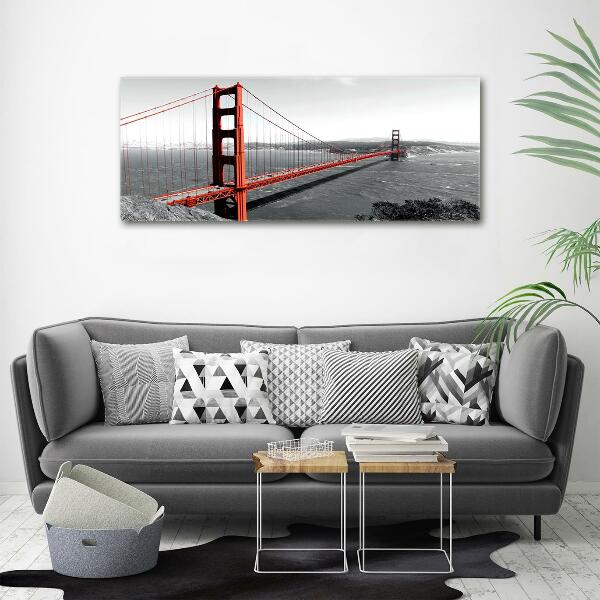 Impresión en cristal con acabado brillante horizontal Puente de San Francisco
