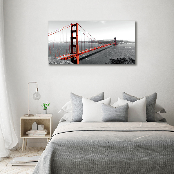 Impresión en cristal con acabado brillante horizontal Puente de San Francisco