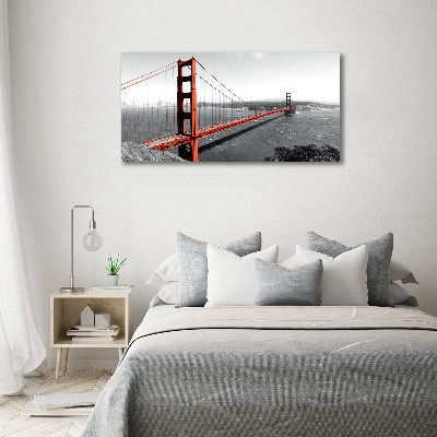 Impresión en cristal con acabado brillante horizontal Puente de San Francisco