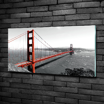 Impresión en cristal con acabado brillante horizontal Puente de San Francisco