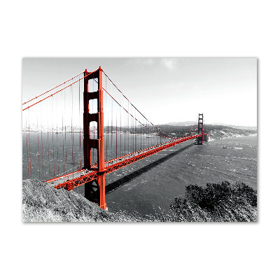 Impresión en cristal con acabado brillante horizontal Puente de San Francisco
