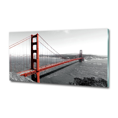 Impresión en cristal con acabado brillante horizontal Puente de San Francisco
