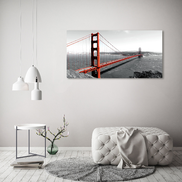 Impresión en cristal con acabado brillante horizontal Puente de San Francisco