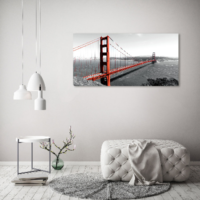 Impresión en cristal con acabado brillante horizontal Puente de San Francisco