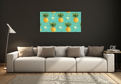 Foto en cristal de alta calidad con impresión uv horizontal Piñas