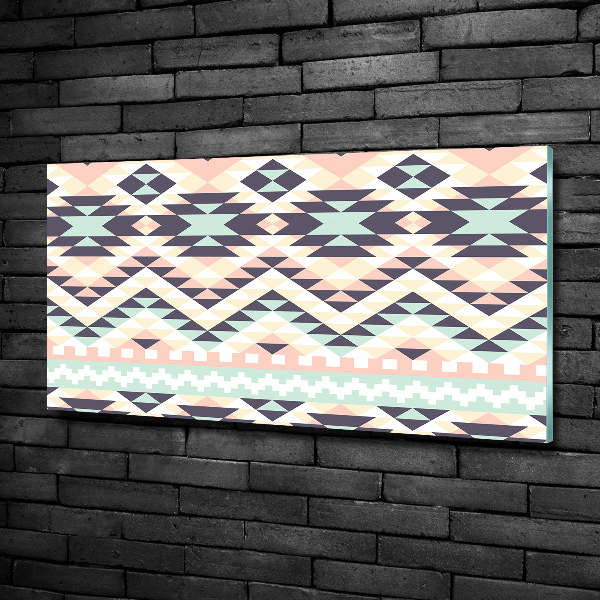 Impresión en cristal con acabado brillante horizontal origen étnico