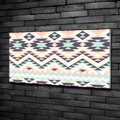 Impresión en cristal con acabado brillante horizontal origen étnico