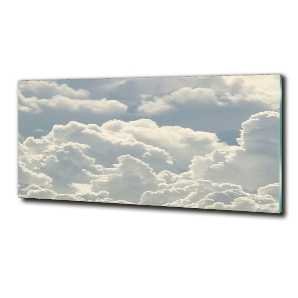 Foto en cristal de alta calidad con impresión uv horizontal Nubes