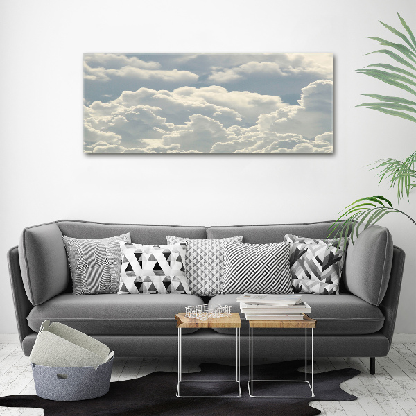 Foto en cristal de alta calidad con impresión uv horizontal Nubes