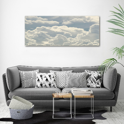 Foto en cristal de alta calidad con impresión uv horizontal Nubes