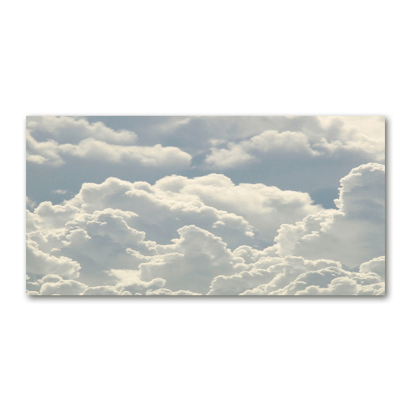 Foto en cristal de alta calidad con impresión uv horizontal Nubes