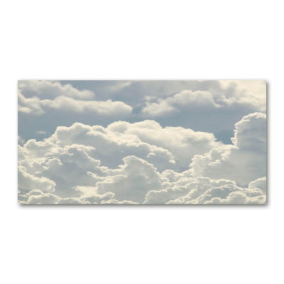 Foto en cristal de alta calidad con impresión uv horizontal Nubes