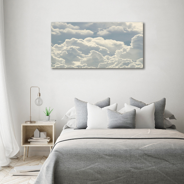 Foto en cristal de alta calidad con impresión uv horizontal Nubes