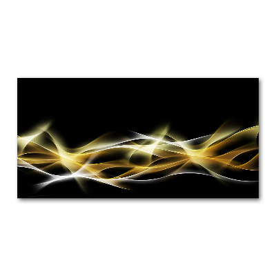 Cuadro de cristal templado moderno horizontal Abstracción de la luz