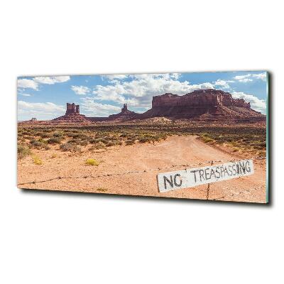 Cuadro de cristal templado moderno horizontal Arizona, Estados Unidos