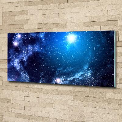 Impresión en cristal con acabado brillante horizontal Nebulosa