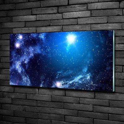 Impresión en cristal con acabado brillante horizontal Nebulosa